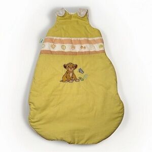 RARE Disney Lion King infant/baby sleep sack Simba & Butterfly Embroidery Yellow